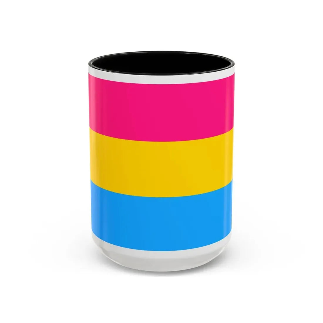 Pansexuality Pride Flag - Accent Coffee Mug 15oz Black - Go Mug Yourself
