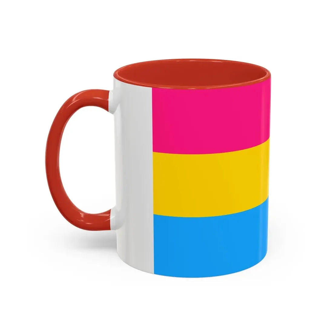 Pansexuality Pride Flag - Accent Coffee Mug - Go Mug Yourself