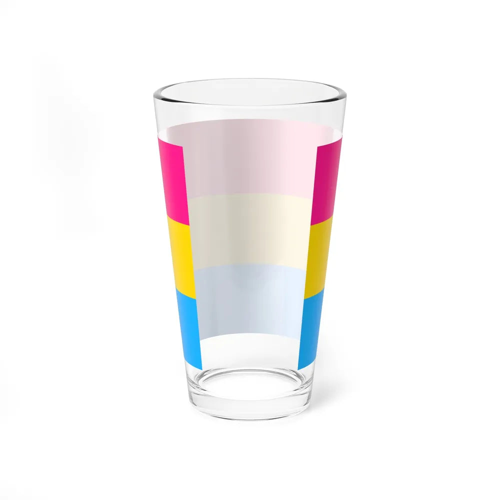 Pansexuality Pride Flag - Pint Glass 16oz-Go Mug Yourself