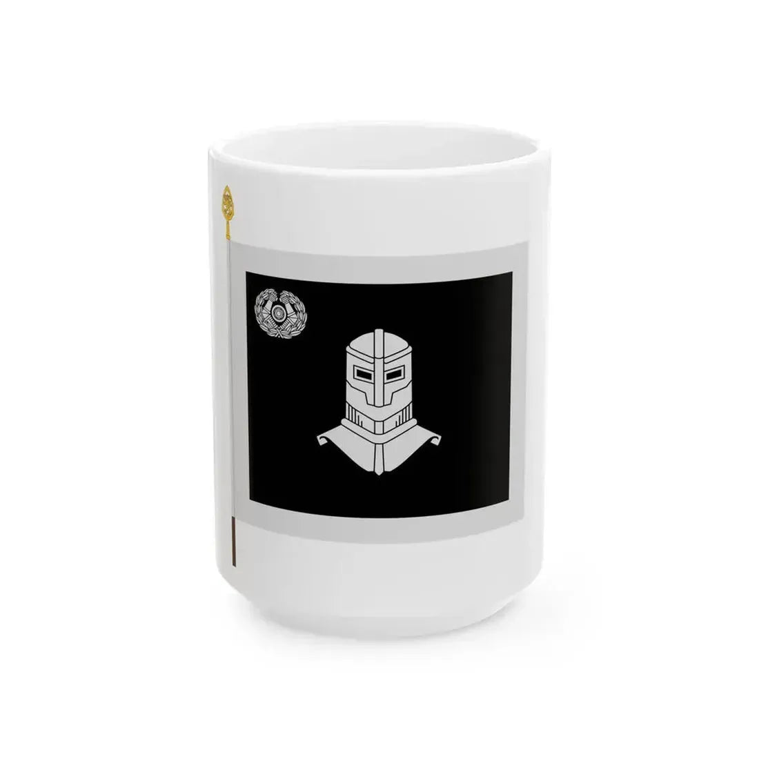 Panssariprikaatin lippu (Finland) White Coffee Mug 15oz - Go Mug Yourself
