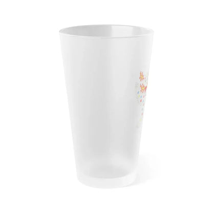 Panther Badge of Henry VI - Frosted Pint Glass 16oz - Go Mug Yourself