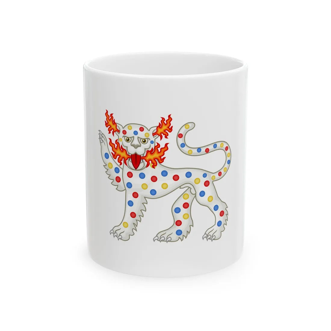 Panther Badge of Henry VI - White Coffee Mug 11oz - Go Mug Yourself