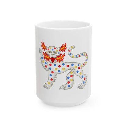 Panther Badge of Henry VI - White Coffee Mug 15oz - Go Mug Yourself