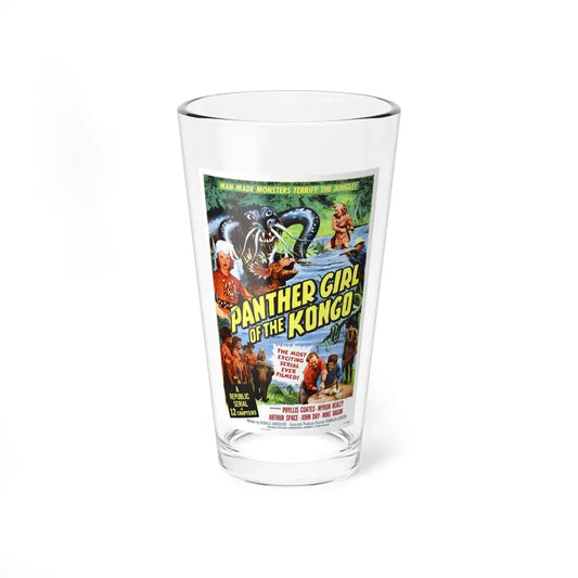 PANTHER GIRL OF THE KONGO 1955 Movie Poster - Pint Glass 16oz 16oz - Go Mug Yourself