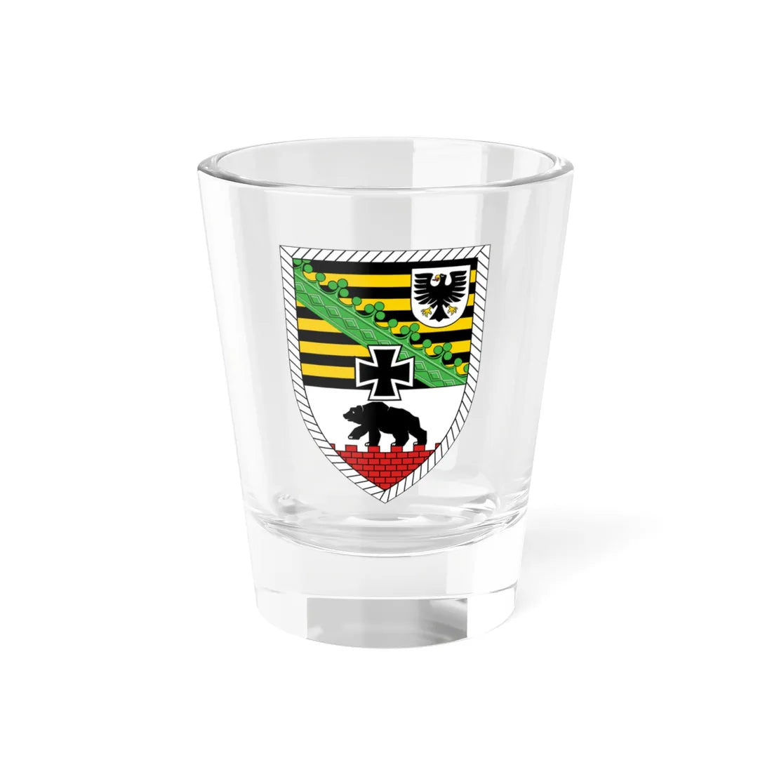 Panzergrenadierbrigade 38 Bundeswehr (Germany) (Coat of Arms) Shot Glass 1.5oz 1.5oz - Go Mug Yourself