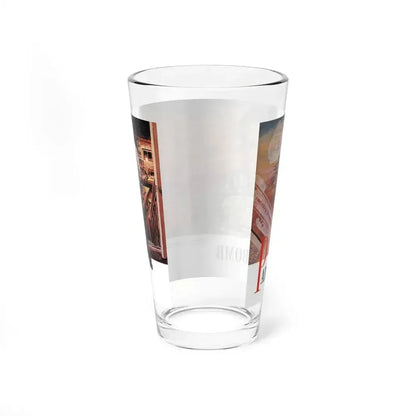 Papa and the Bomb, Redbook, September 1954 (Magazine Illustration) Pint Glass 16oz - Go Mug Yourself