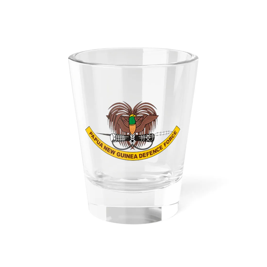 Papua New Guinea Defence Force emblem (Guinea) (Coat of Arms) Shot Glass 1.5oz 1.5oz - Go Mug Yourself
