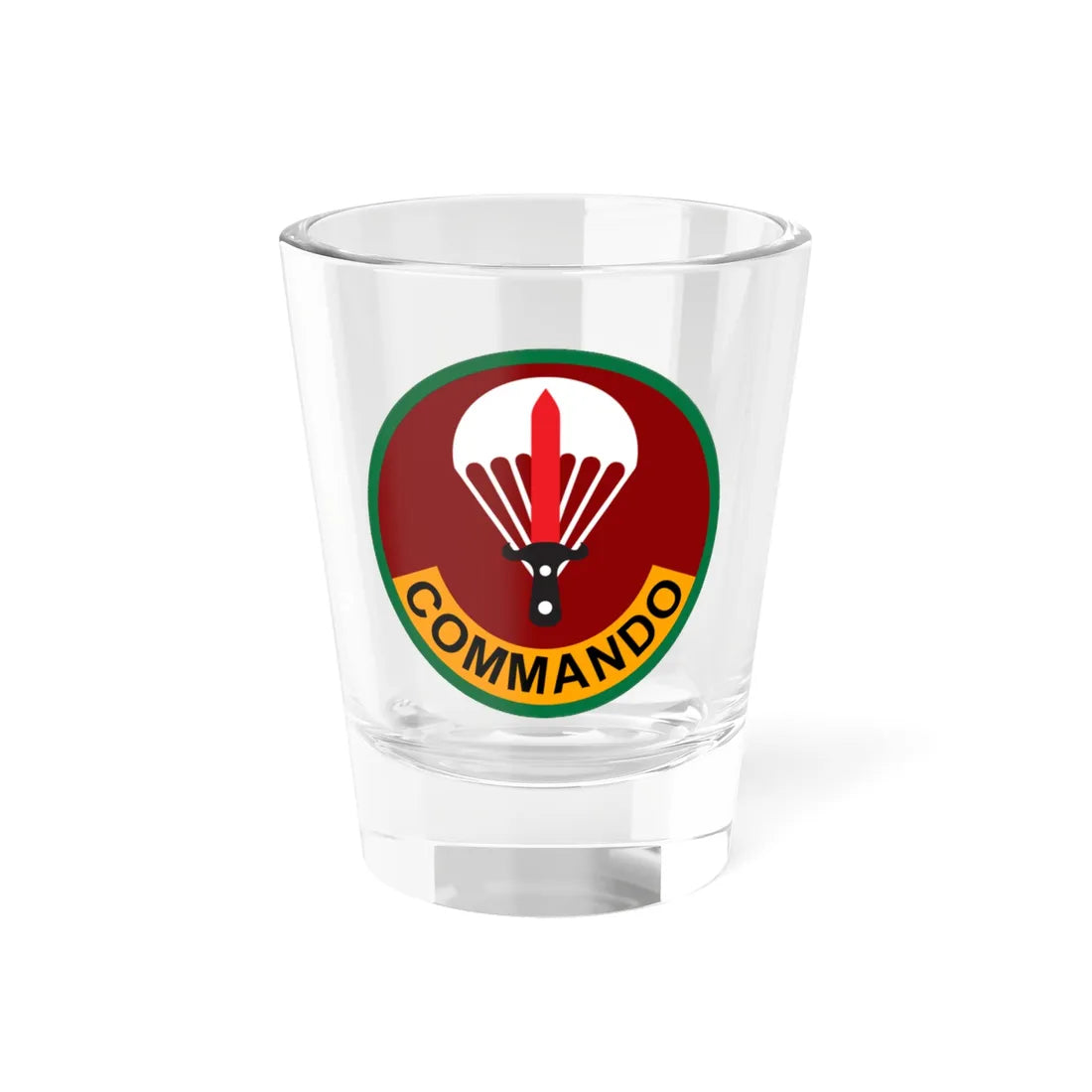 Para Commando Brigade Bangladesh Formation Sign (Bangladesh) (Coat of Arms) Shot Glass 1.5oz 1.5oz - Go Mug Yourself