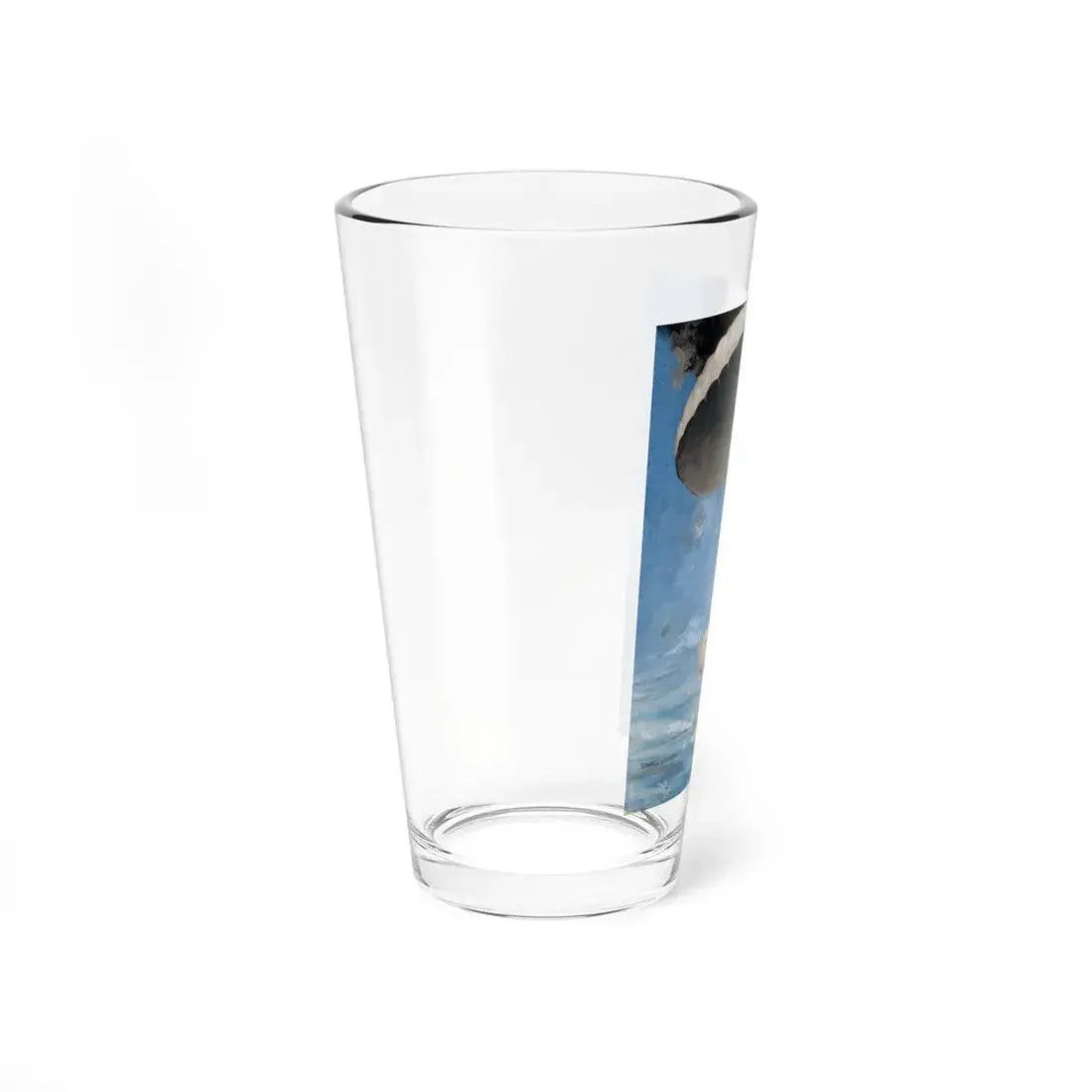 Parachuting to Safety, The Saturday Evening Post story illustration (Magazine Illustration) Pint Glass 16oz - Go Mug Yourself