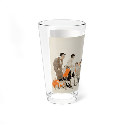 Parading Down the Streets, Collier's story illustration, December 1941 (Magazine Illustration) Pint Glass 16oz-Go Mug Yourself