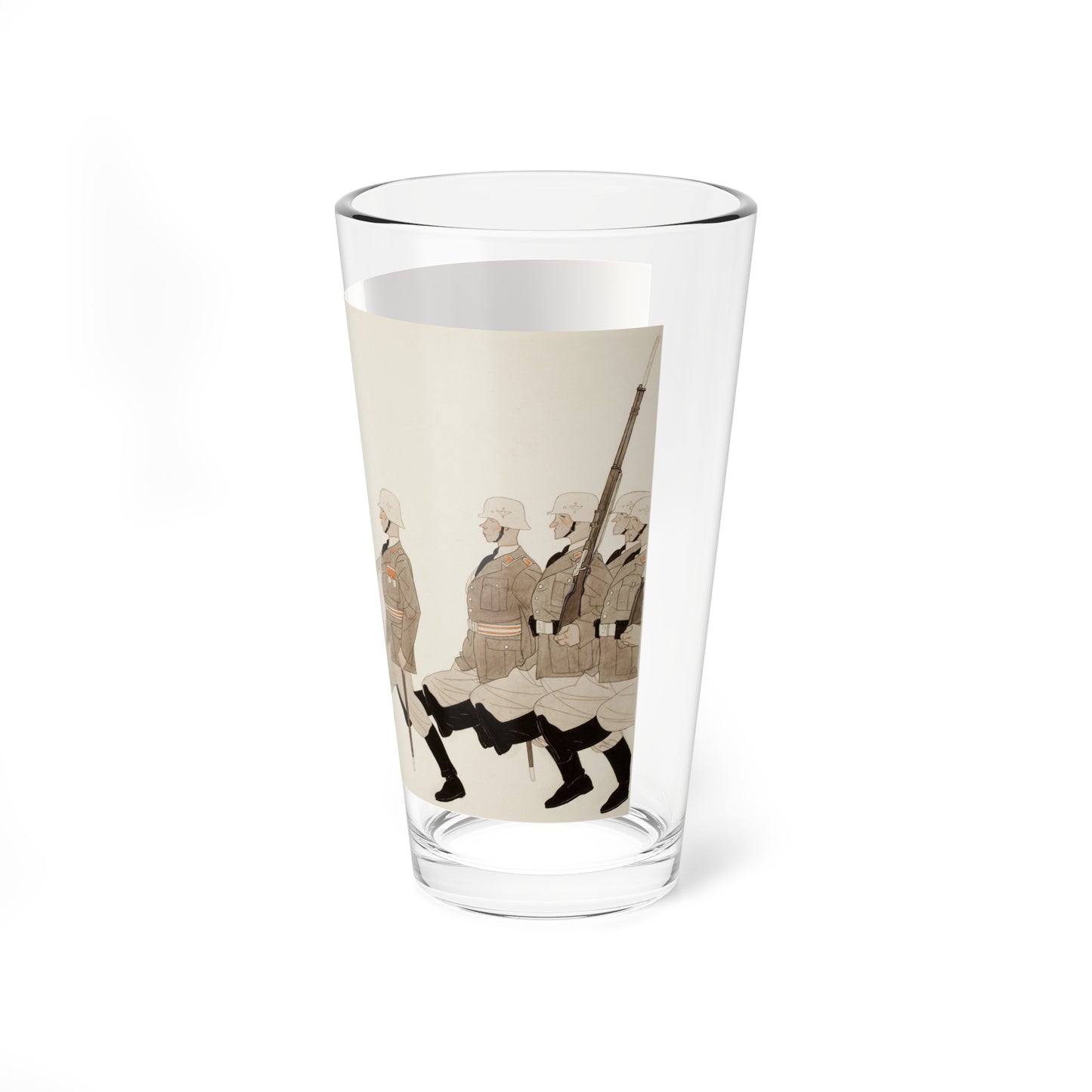 Parading Down the Streets, Collier's story illustration, December 1941 (Magazine Illustration) Pint Glass 16oz-Go Mug Yourself