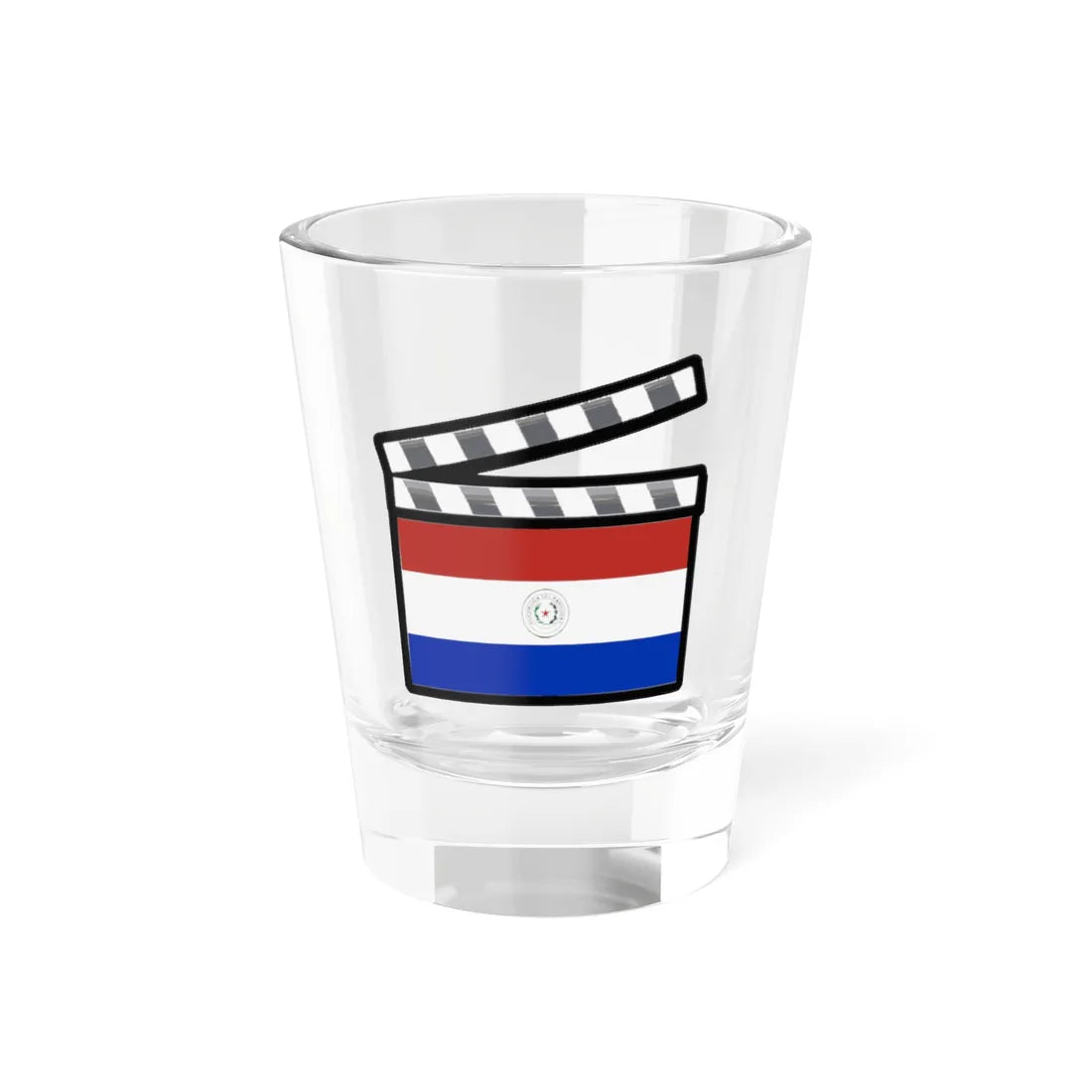 Paraguayan film clapperboard (Paraguay) Shot Glass 1.5oz 1.5oz - Go Mug Yourself