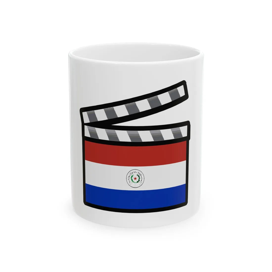 Paraguayan film clapperboard (Paraguay) White Coffee Mug 11oz - Go Mug Yourself