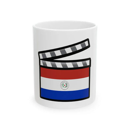 Paraguayan film clapperboard (Paraguay) White Coffee Mug 11oz - Go Mug Yourself