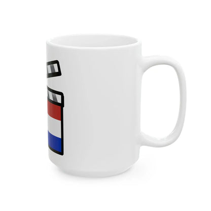 Paraguayan film clapperboard (Paraguay) White Coffee Mug - Go Mug Yourself