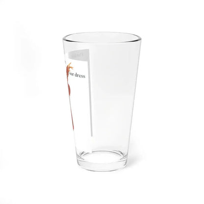 Pardon us while we change our dress, Philip Morris ad, 1955 (Magazine Illustration) Pint Glass 16oz - Go Mug Yourself