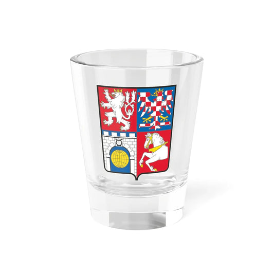 Pardubice Region CoA CZ (Czech Republic) (Coat of Arms) Shot Glass 1.5oz 1.5oz - Go Mug Yourself