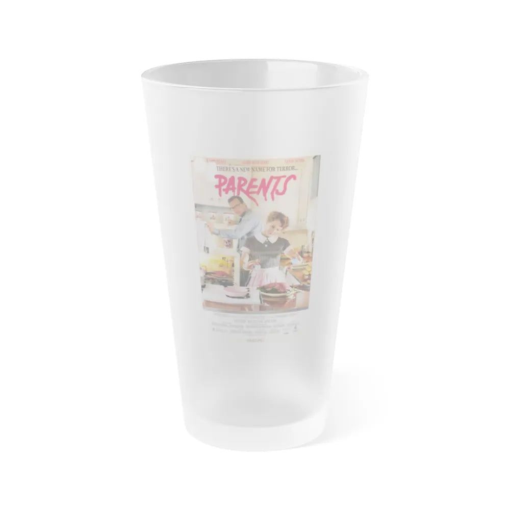 PARENTS 1989 Movie Poster - Frosted Pint Glass 16oz-16oz-Frosted-Go Mug Yourself