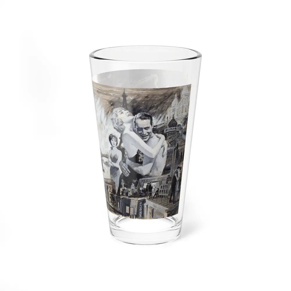 Paris Blues, movie poster preliminary illustration (Magazine Illustration) Pint Glass 16oz-Go Mug Yourself