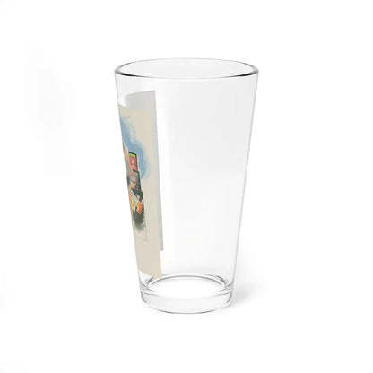 Paris Decrees Lighter Clothing!, Brown & Bigelow calendar illustration, 1964 (Magazine Illustration) Pint Glass 16oz - Go Mug Yourself