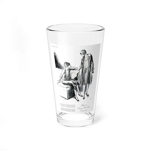 Paris Draws a New Color Line (1), Harper's Bazaar, April 1927 (Magazine Illustration) Pint Glass 16oz 16oz - Go Mug Yourself