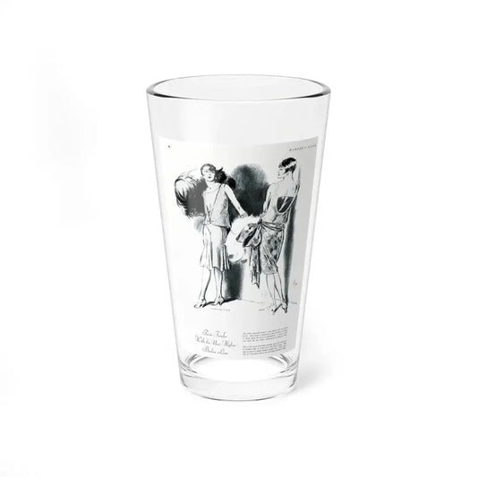 Paris Draws a New Color Line (2), Harper's Bazaar, April 1927 (Magazine Illustration) Pint Glass 16oz 16oz - Go Mug Yourself