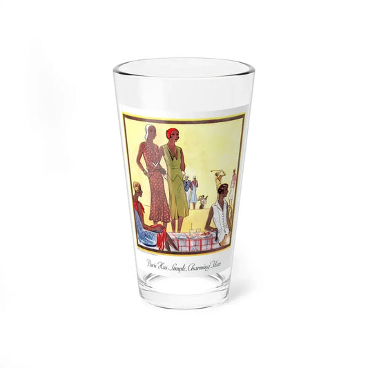 Paris Has Simple, Charming Ideals, McCall's magazine, April 1930 (Magazine Illustration) Pint Glass 16oz 16oz - Go Mug Yourself