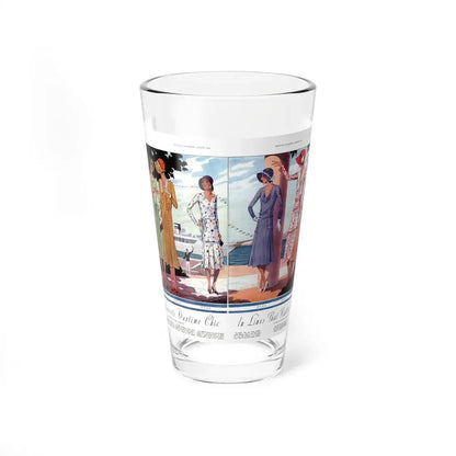 Paris Interprets Daytime Chic..., McCall's, August 1930 (Magazine Illustration) Pint Glass 16oz 16oz - Go Mug Yourself