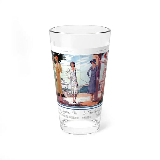Paris Interprets Daytime Chic..., McCall's, August 1930 (Magazine Illustration) Pint Glass 16oz 16oz - Go Mug Yourself