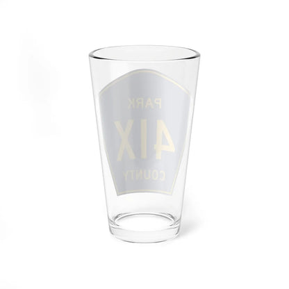 Park County Route 4IX WY (Wyoming) (Road Sign) Pint Glass 16oz - Go Mug Yourself