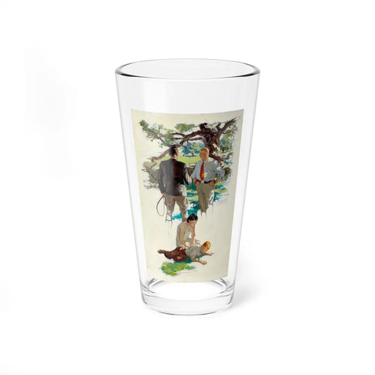 Park Scene (Magazine Illustration) Pint Glass 16oz-16oz-Go Mug Yourself