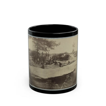 Part Of Federal Line Of Works Showing Bombproof Tents Occupied By U.S. Colored Troops In Front Of Petersburg, Va., Aug. 7, 1864 (U.S. Civil War) Black Coffee Mug-11oz-Go Mug Yourself