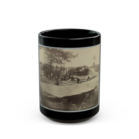 Part Of Federal Line Of Works Showing Bombproof Tents Occupied By U.S. Colored Troops In Front Of Petersburg, Va., Aug. 7, 1864 (U.S. Civil War) Black Coffee Mug-15oz-Go Mug Yourself