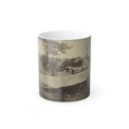 Part of Federal Line of Works Showing Bombproof Tents Occupied by U.S. Colored Troops in Front of Petersburg, Va., Aug. 7, 1864 (U.S. Civil War) Color Changing Coffee Mug 11oz-11oz-Go Mug Yourself