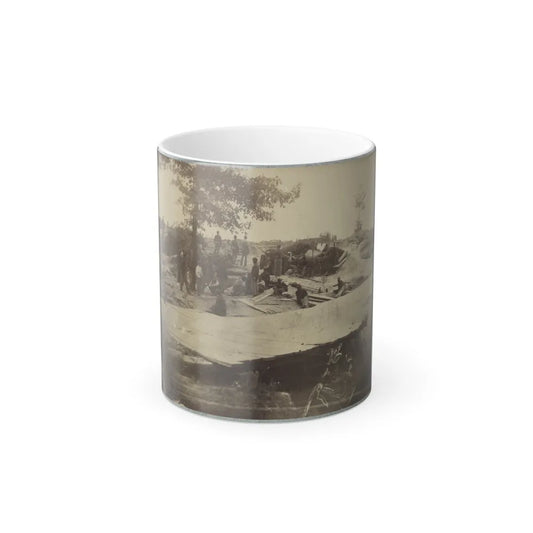 Part of Federal Line of Works Showing Bombproof Tents Occupied by U.S. Colored Troops in Front of Petersburg, Va., Aug. 7, 1864 (U.S. Civil War) Color Changing Coffee Mug 11oz-11oz-Go Mug Yourself
