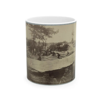 Part Of Federal Line Of Works Showing Bombproof Tents Occupied By U.S. Colored Troops In Front Of Petersburg, Va., Aug. 7, 1864 (U.S. Civil War) White Coffee Mug-11oz-Go Mug Yourself