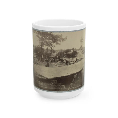 Part Of Federal Line Of Works Showing Bombproof Tents Occupied By U.S. Colored Troops In Front Of Petersburg, Va., Aug. 7, 1864 (U.S. Civil War) White Coffee Mug-15oz-Go Mug Yourself