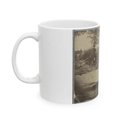 Part Of Federal Line Of Works Showing Bombproof Tents Occupied By U.S. Colored Troops In Front Of Petersburg, Va., Aug. 7, 1864 (U.S. Civil War) White Coffee Mug-Go Mug Yourself