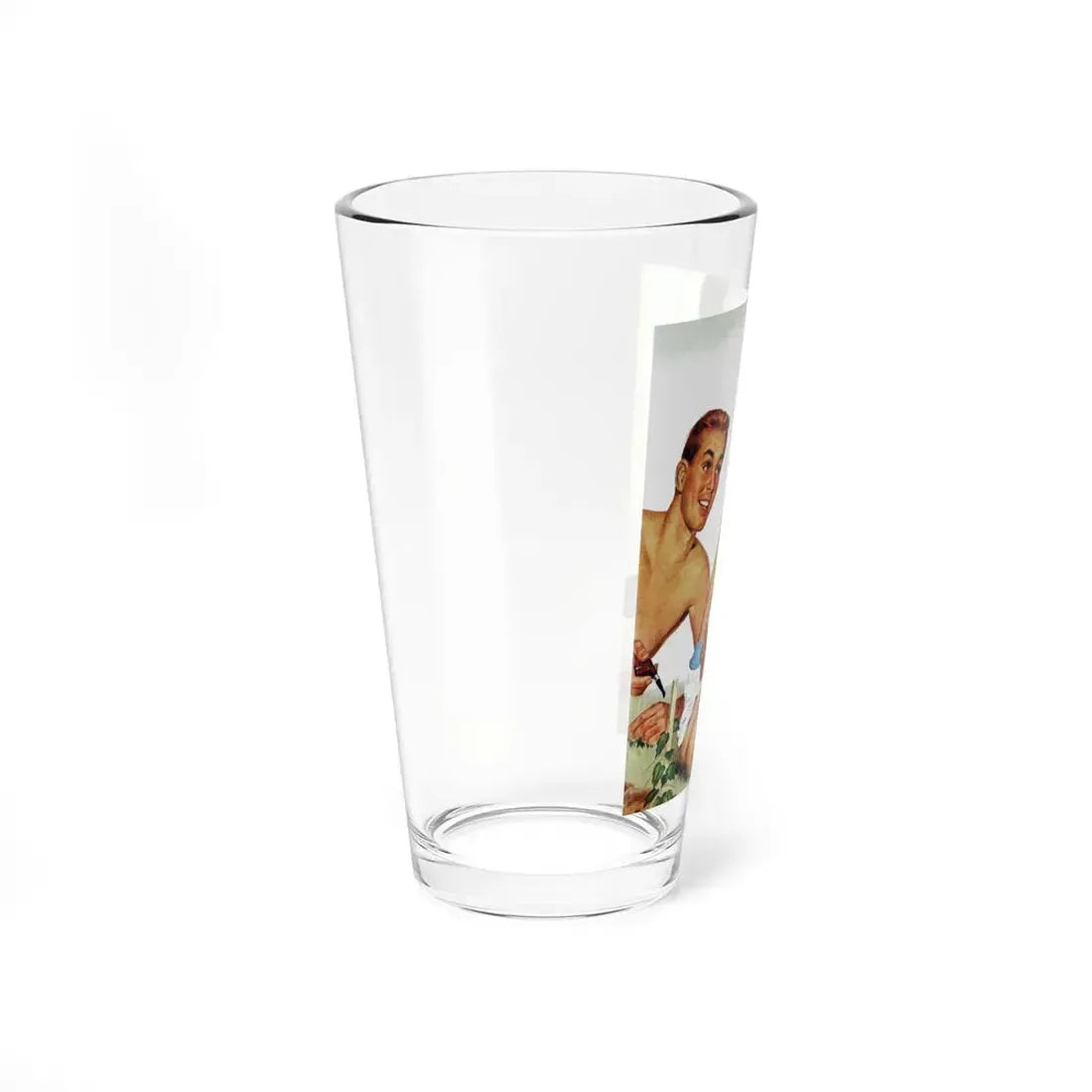 Part-time job, Ladies' Home Journal, December 1950 (Magazine Illustration) Pint Glass 16oz - Go Mug Yourself