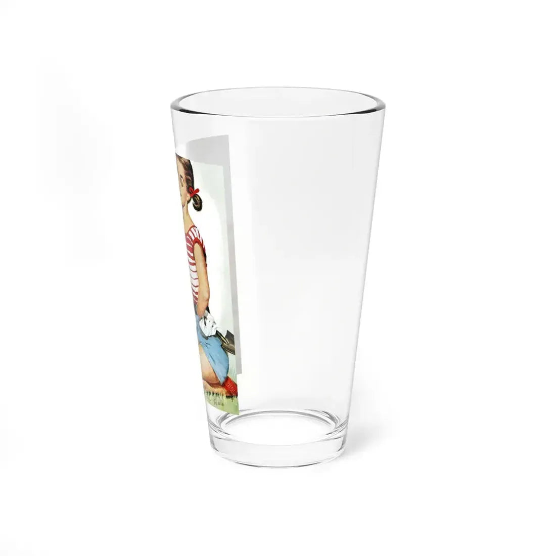 Part-time job, Ladies' Home Journal, December 1950 (Magazine Illustration) Pint Glass 16oz - Go Mug Yourself