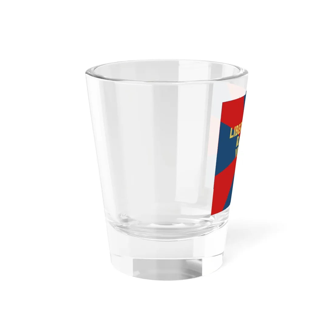 Partito liberale-radicale flag in Viganello 1964 (Switzerland) Shot Glass 1.5oz - Go Mug Yourself