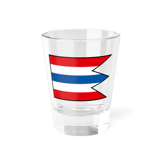 Partizanska Lupca Liptovsky Mikulas Flag (Slovakia) Shot Glass 1.5oz 1.5oz - Go Mug Yourself