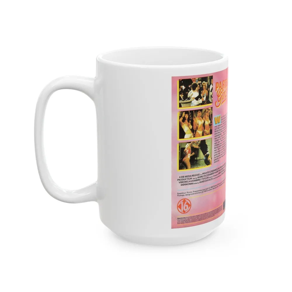 PARTY GIRLS (VHS COVER) - White Coffee Mug-Go Mug Yourself