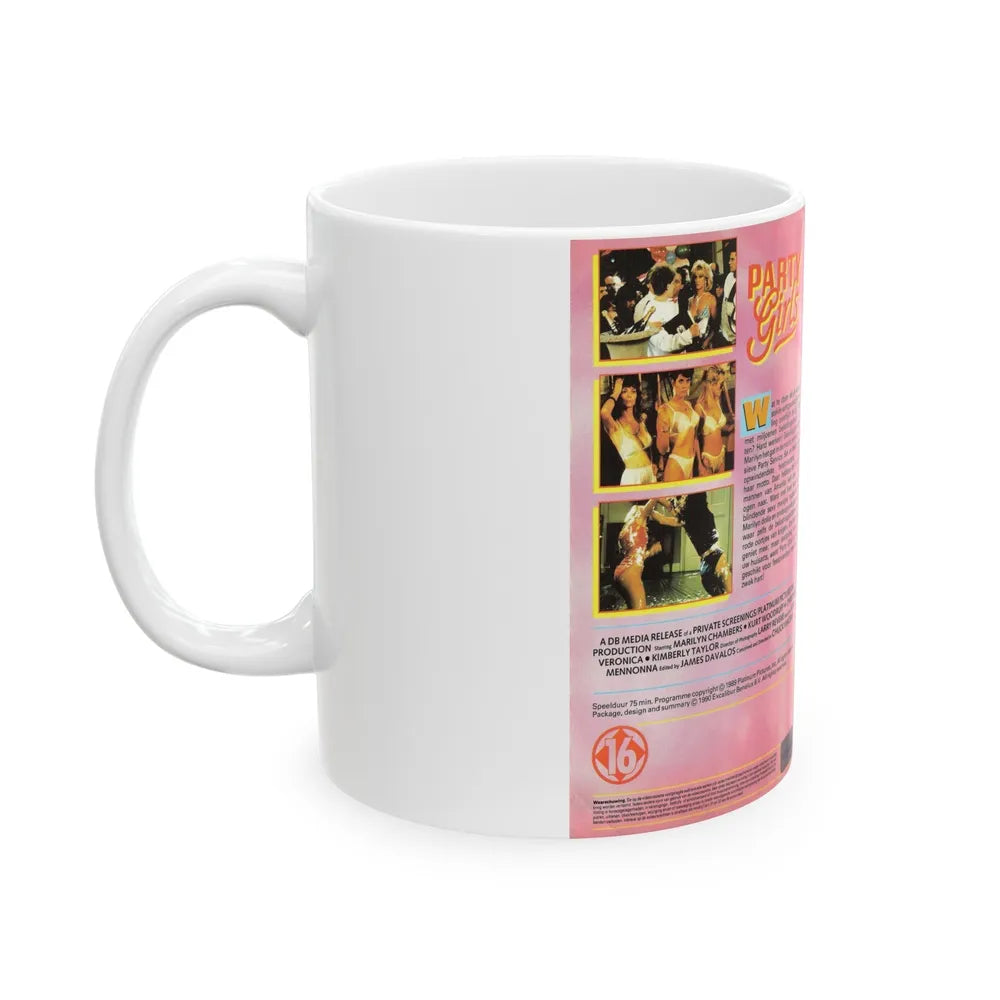 PARTY GIRLS (VHS COVER) - White Coffee Mug-Go Mug Yourself