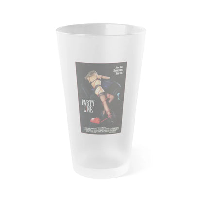 PARTY LINE 1988 Movie Poster - Frosted Pint Glass 16oz-16oz-Frosted-Go Mug Yourself