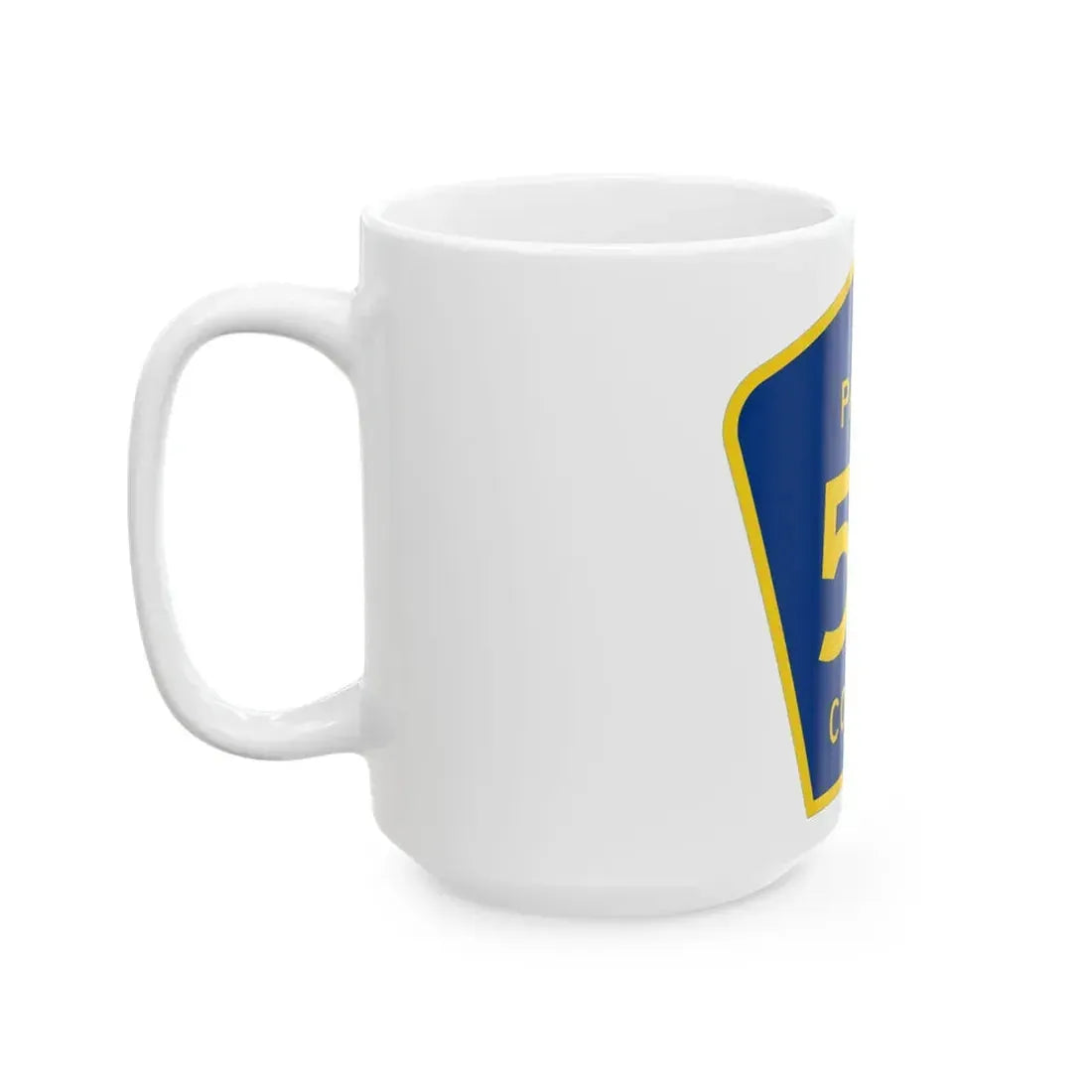 Pasco County 52 (Florida) (Road Sign) White Coffee Mug - Go Mug Yourself