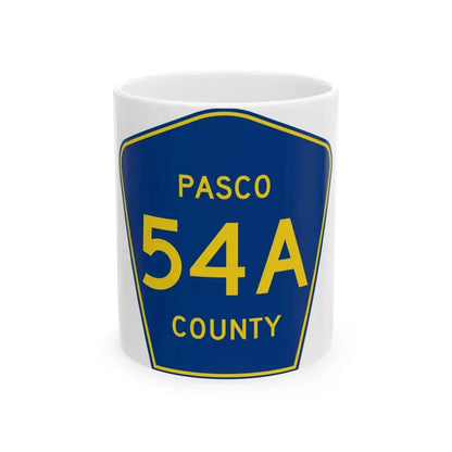 Pasco County 54A (Florida) (Road Sign) White Coffee Mug 11oz - Go Mug Yourself