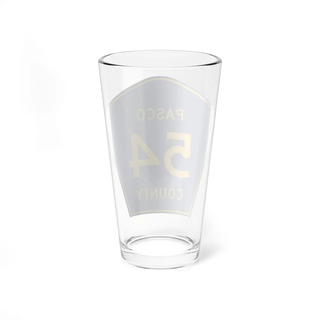 Pasco County Road 54 FL (Florida) (Road Sign) Pint Glass 16oz - Go Mug Yourself