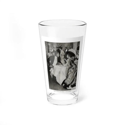 Passers-By, Cosmopolitan, October 1908 (Magazine Illustration) Pint Glass 16oz 16oz - Go Mug Yourself