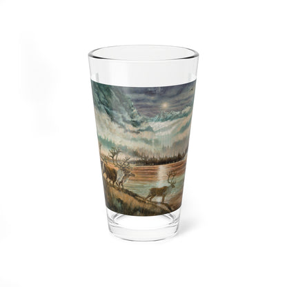 Passes, Gold Mines, and Ridges (Magazine Illustration) Pint Glass 16oz-16oz-Go Mug Yourself